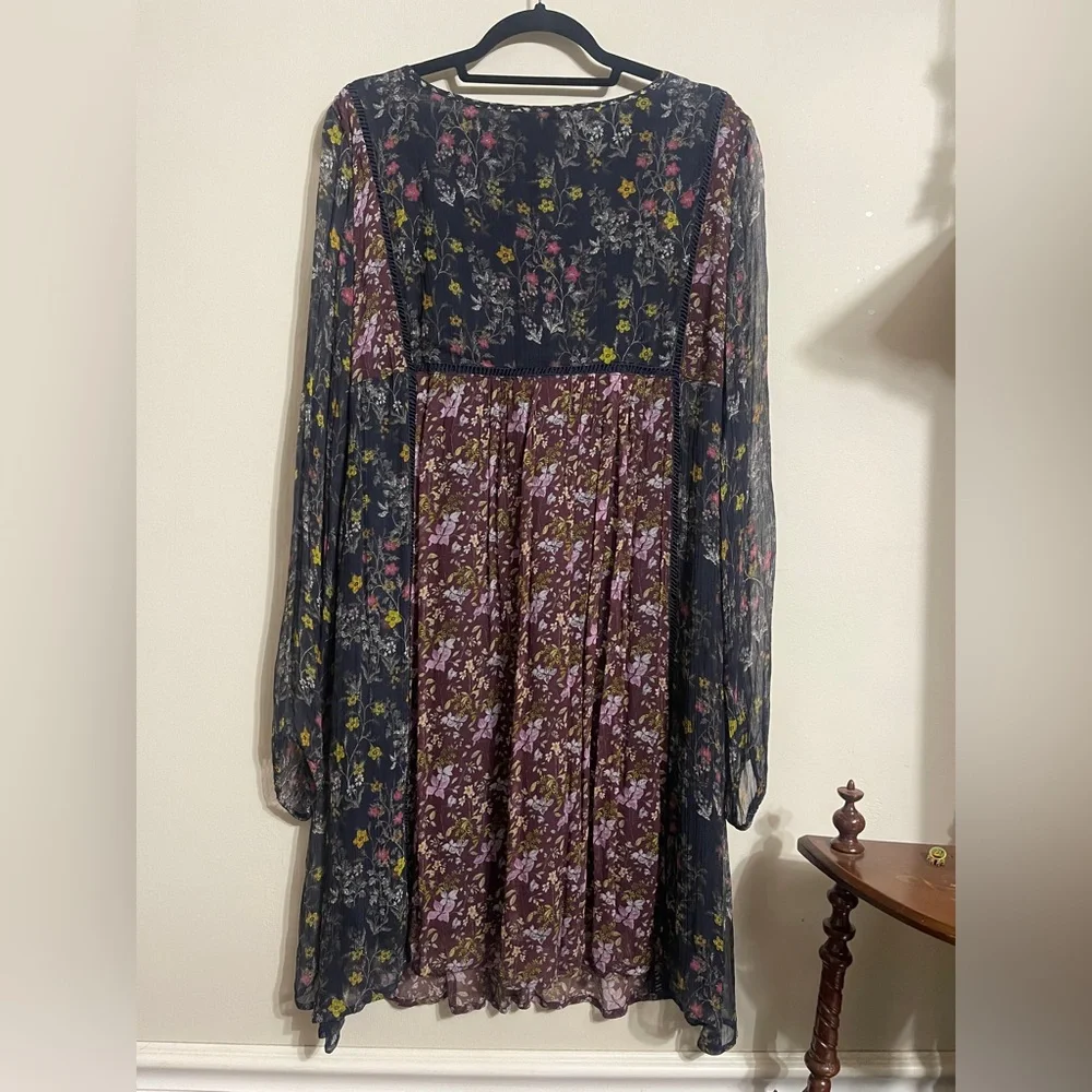 Sundance Patchwork Floral Boho Cottagecore Dress